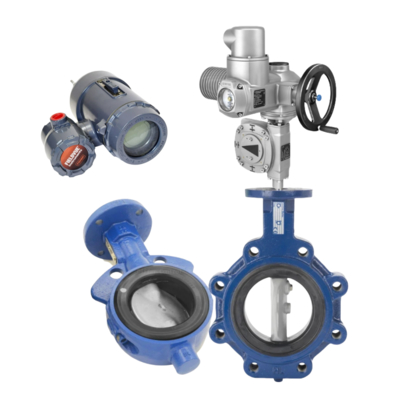 La valve à papillon pneumatique nouvelle série Keystone F990 et l'actionneur électrique AUMA