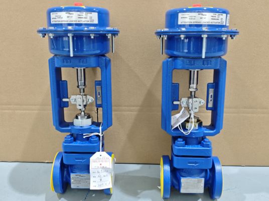 Vanne de régulation pneumatique avec indice de protection IP66 pour actionneur linéaire