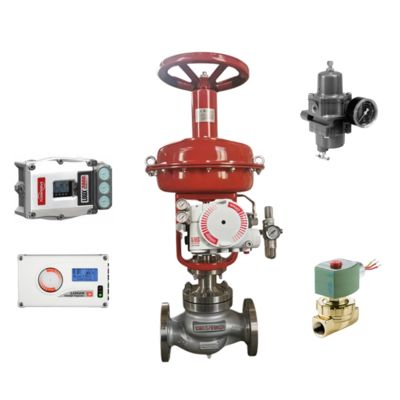 Vanne de régulation pneumatique et régulateur Fisher en stock et positionneur de vanne FLOWSERVE 3200MD 520MD 3800MD
