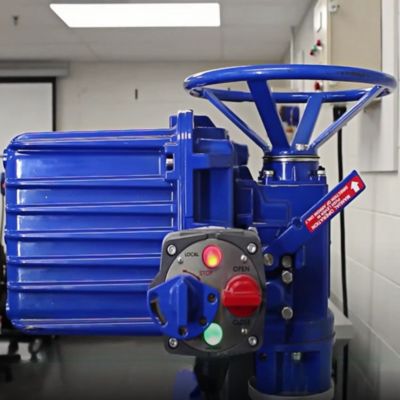 Skid de régulation de pression de gaz naturel du fournisseur personnalisé Flowserve Limitorque Actionneur de vanne électrique multi-tours antidéflagrant