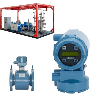 Débitmètre magnétique Rosemount 8732E, rapport de réduction 38:1, 10.5-35V CC