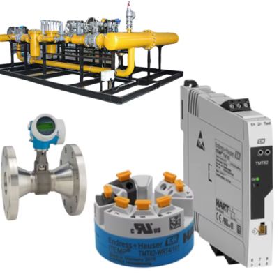 Endress+Hauser Proline Prowirl O 200 débitmètre à vortex et émetteur de température ITEMP TMT82 HART 7 avec assemblage de vanne de régulation de débit