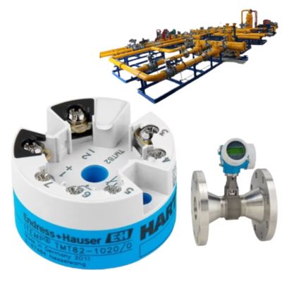 Endress+Hauser Proline Prowirl O 200 débitmètre à vortex et émetteur de température ITEMP TMT82 HART 7 avec assemblage de vanne de régulation de débit
