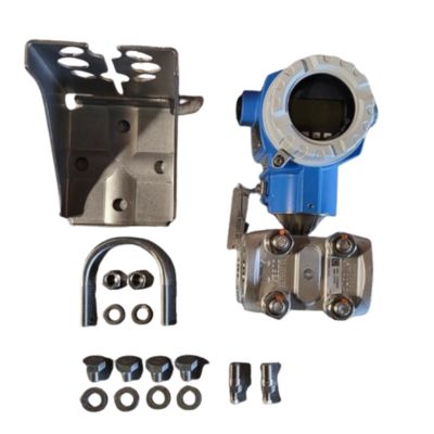 Poste de détente et de régulation de température équipé d'un débitmètre vortex Endress+Hauser Deltabar Proline Prowirl R200 et d'un transmetteur de pression PMD75B.