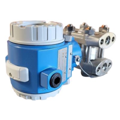 Poste de détente et de régulation de température équipé d'un débitmètre vortex Endress+Hauser Deltabar Proline Prowirl R200 et d'un transmetteur de pression PMD75B.