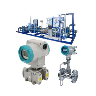 Transmetteur de pression Siemens SITRANS 7MF4433-1DA02-2AB6-Z, débitmètre vortex SITRANS FX330 et dispositif de commutation de vanne