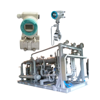 Transmetteur de pression Siemens SITRANS 7MF4433-1DA02-2AB6-Z, débitmètre vortex SITRANS FX330 et dispositif de commutation de vanne