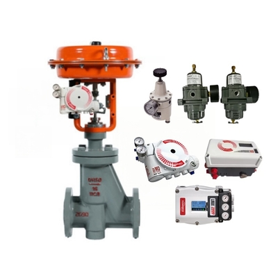 Ventilateur de réglage automatique de l'actionneur pneumatique Positionneur de soupape de réglage du flux Logix 520MD 3200MD 3800 Prix de la soupape de réglage numérique industrielle