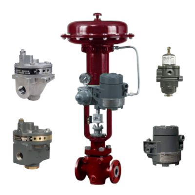 Nouvelles et précises soupape de commande et Fisher transducteur électro-pneumatique 846 et amplificateurs de volume 2625