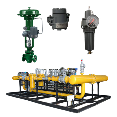 Vanne de contrôle avec convertisseur I/P Fisher 846 et positionneur DVC6200 pour environnements à haute température, haute pression, corrosifs et dangereux