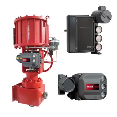 Fisher 3620J Electro Pneumatic Valve Positioner with Fisher DVC6200 and 3582i for 220 V Control Valve Systems