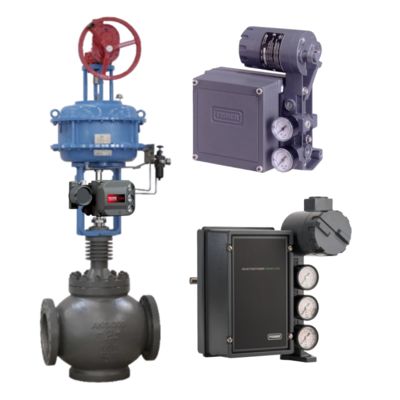 Positionneur de soupape électro-pneumatique Fisher 3620j / 3582i et contrôleur Fisher DVC6200 avec tension de fonctionnement de 220 V et module d'accouplement EtherCAT PLC dans l'emballage d'origine 100%