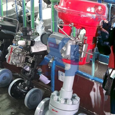 Vannes de débit pneumatiques certifiées EAC et positionneurs de contrôleur de vanne numérique Emerson Fisher DVC6200