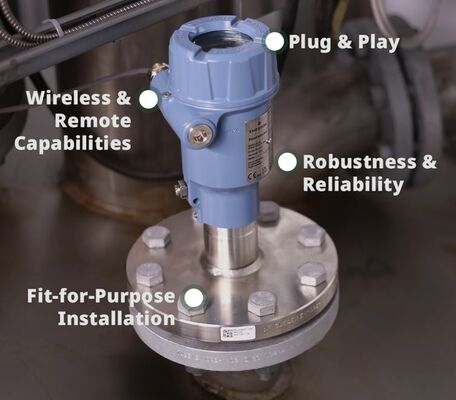 Rosemount 3408 émetteur de niveau radar sans contact facile à utiliser