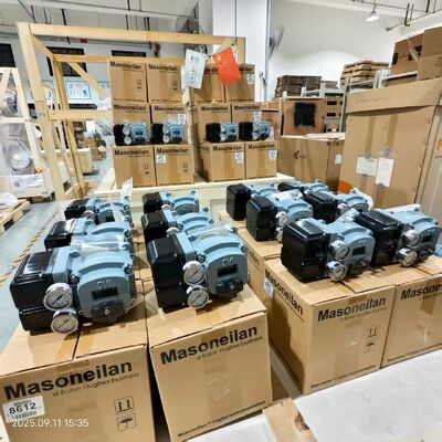 Transducteur I/P Rotork Fairchild T7800 + positionneur de vanne intelligent double effet Masoneilan SVI2 AP/SVI2 série SVI2AP-22123111, en stock.