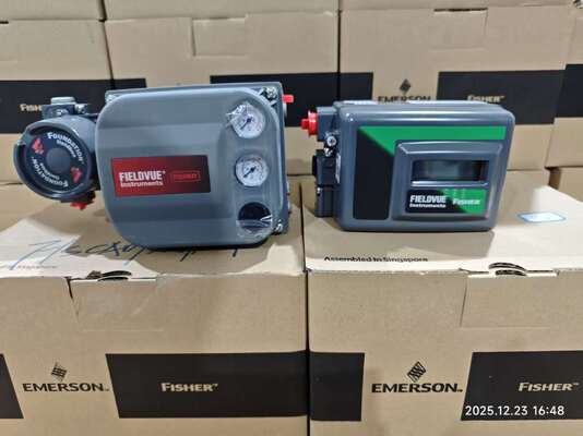 Industrie pétrolière et gazière Vanne de commande pneumatique et positionneur Samson Fish-er DVC2000 DVC6200 3661 et vanne de déclenchement 377