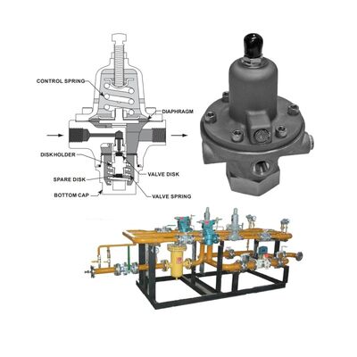 Valve réductrice de pression de gaz haute pression Fisher 1301F 1301G régulateur de pression pneumatique prix