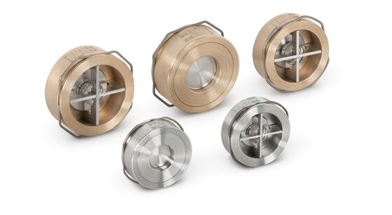 Pompes industrielles VYC Piston à disque Ventilateur de contrôle 1/4 Laiton 304 316 Ventilateur de non-retour pour le gaz de vapeur d'eau