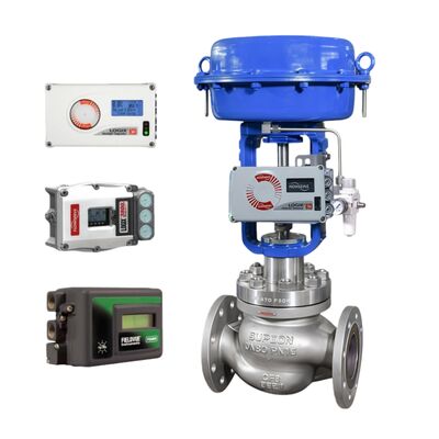 Valve de commande pneumatique blanche et rouge et positionneurs numériques Flowserve Logix 520MD 3200MD 3800MD Contrôleur de valves de commande industrielle FISHER 2000