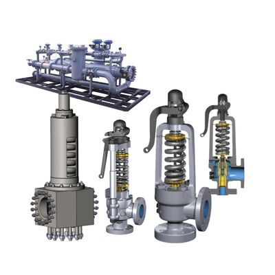 Valve de soulagement de sécurité certifiée ASME avec capacité de débit élevé et bouillons équilibrés pour la protection de la pression des chaudières industrielles