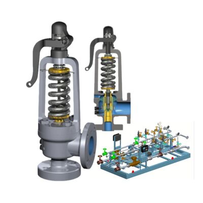 Valve de soulagement de sécurité certifiée ASME avec capacité de débit élevé et bouillons équilibrés pour la protection de la pression des chaudières industrielles