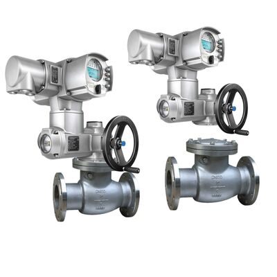 Corps de vanne à opercule Globe Chinese Globe AUMA SA Actionneurs de vanne de commande électrique multi-tours avec unité de commande d'actionneur CA