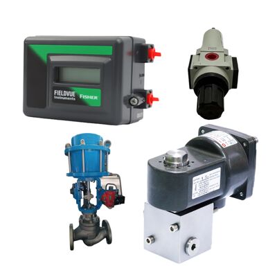 Emerson Fisher FIELDVUE DVC2000 Positionneur de vanne numérique HART 4-20mA Simple/Double Effet, avec vanne solénoïde antidéflagrante Norgren 6215/6215L droite 3/2 5/2