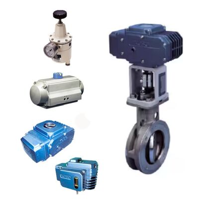 Vannes papillon KOSO 710E 720E Eccentric PARA SEAL avec actionneurs pneumatiques à cylindre 3620R 6300RB