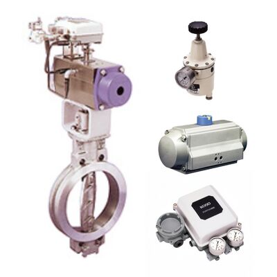 Vanne papillon KOSO 600B corps moulé avec actionneur pneumatique 6300RA Usage industriel