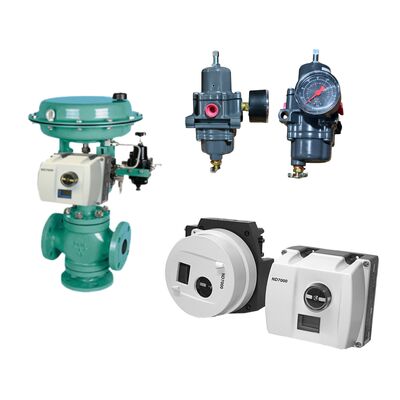 Neles ND7000 contrôleur de soupape numérique avec communication HART protection IP66 et régulateur de filtre Fisher 67CFR à boucle