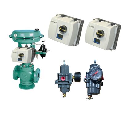 Neles ND7000 contrôleur de soupape numérique avec communication HART protection IP66 et régulateur de filtre Fisher 67CFR à boucle