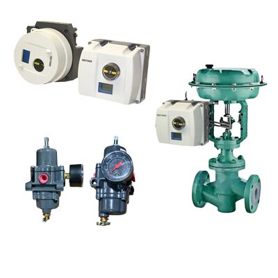 Neles ND7000 contrôleur de soupape numérique avec communication HART protection IP66 et régulateur de filtre Fisher 67CFR à boucle