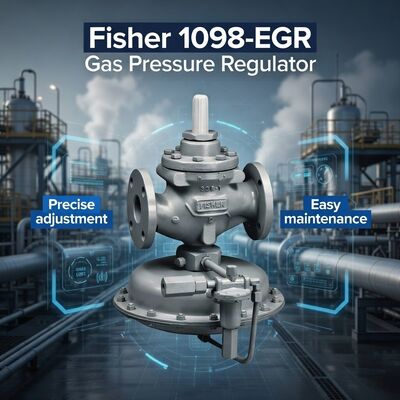 Vanne de régulation de pression de gaz naturel à commande pilote Fisher 1098-EGR avec haute précision pour usage industriel