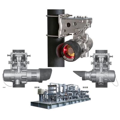 Détecteur de gaz infrarouge à chemin ouvert en acier inoxydable DET-TRONICS FlexSight LS2000 avec chemin de détection de 200 m et optique chauffée