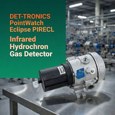 DET-TRONICS PointWatch Eclipse PIRECL Détecteur de gaz infrarouge pour hydrocarbures, détecteur de fuite de gaz combustible, capteur de gaz industriel