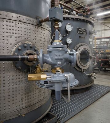 Emerson Fisher Types 1098-EGR et 1098H-EGR Ventilateur réducteur de pression de gaz piloté avec stock pour chaudière haute performance