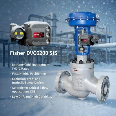 Fournisseur en stock de contrôleur de vanne numérique pour système instrumenté de sécurité FIELDVUE DVC6200 de Fisher
