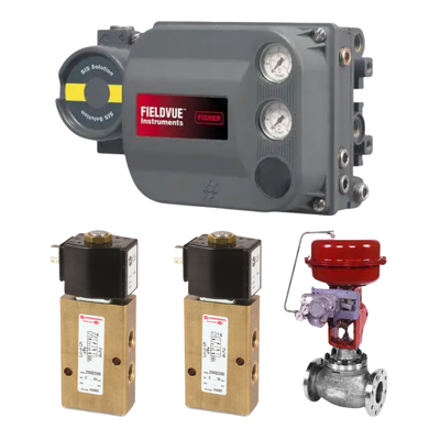 In-Stock Supply: Emerson Fisher Fieldvue DVC6200S-204/PD/M20/G160B/ATEXIS Valve Positioner (Paired with NORGREN 25003 Series Direct-Acting Solenoid Valve)