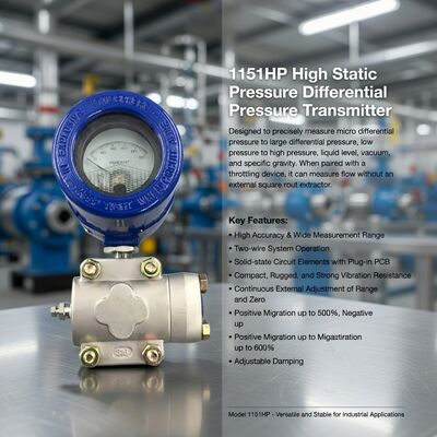 Chine SAIC 3151HP 3151DR 3151DP 1151HP 1151DR 1151DP Transmetteur de pression différentielle numérique à vapeur de gaz liquide