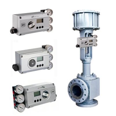 KOSO 500A 510A Vanne d'angle avec positionneur IMI STI DigitalTrak pour centrale thermique et contrôle de fluide en usine chimique