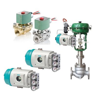 Siemens SIPART PS2 6DR5125 Intelligent Digital Valve Positioner Controller with ASCO Solenoid Valves