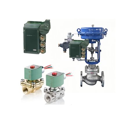 Positionneur de vanne électropneumatique Emerson Fisher série 3600, modèle 3620J, avec électrovannes ASCO