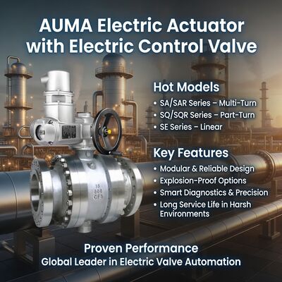 AUMA Actuateur électrique SA SQ Actuateur de soupape Multi Turn Part Turn Centrale de traitement de l'eau