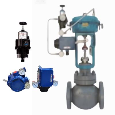 Soupape de régulation à siège unique équilibrée en pression ASB APB Wuzhong avec positionneur Azbil AVP300 pour produits chimiques, pétrole et gaz
