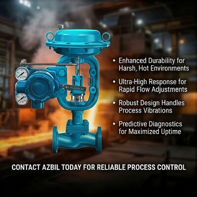 Azbil AVP307 Digital Valve Positioner with HART Communication 4-20 mA DC Input and IP65 Enclosure