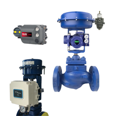 L'industrie pétrolière et gazière positionneur de soupape pneumatique Fish-er DVC2000 DVC6200 et contrôleur FOXBORO et Spirax Sarco soupape KE73 et actionneur PN9223E