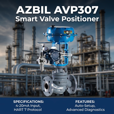 Stock Azbil AVP307 Numérique électro-pneumatique HART positionneur de soupape de commande soupape pilote solénoïde