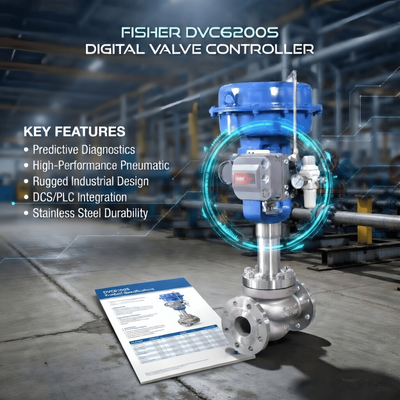 Nouveau ASCO 2 Way Industrial Solenoid Valve F-isher FIELDVUE DVC6200 Contrôle du positionneur de soupape numérique Positionneur de soupape intelligent HART