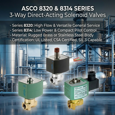Nouveau ASCO 8320 8314 électrovanne 3 voies LCD Ex d contrôleur de vanne HART positionneur de vanne intelligent OEM usine