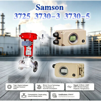 Nouveau Samson 3725 3730-3 3730-5 positionneur de vanne électropneumatique de haute précision vanne de contrôle de vapeur industrielle